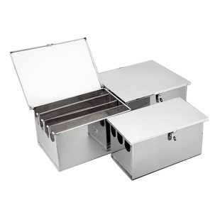 Stainless Steel Thickeneded Knife Box with Three Grids, Four Grids, Five Grids, Non-magnetic Tape, Magnetic Covered Knife Box, Knife Holder, Kitchen Knife Storage Box