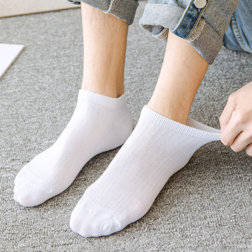 Pure Color Men's Socks Spring and Summer Classic Low-Cut Invisible Ankle Socks Men's Fashion Ship Socks Socks Wholesale Zhuji
