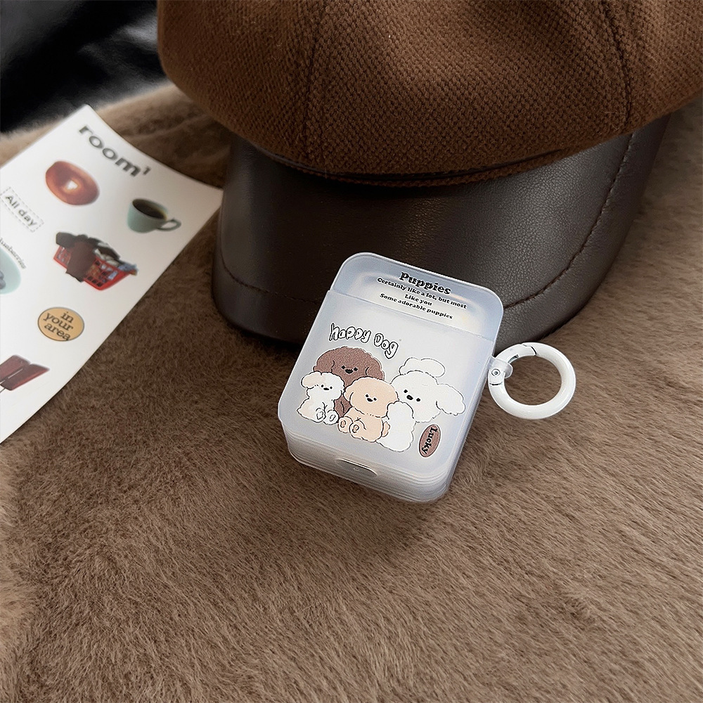 La familia de perros ins es adecuada para la funda para auriculares Bluetooth Apple AirPods1/2 pro2 nueva funda para auriculares de cuarta generación