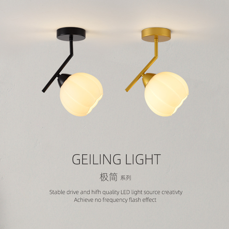 Aisle Light, Corridor Light, French Cream Style Flower Entrance Hall Light, Entrance Light, Creative Stair Balcony Ceiling Light