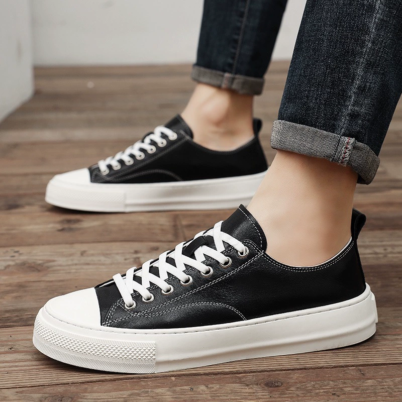 2023 осенние мужские туфли маленькие белые туфли