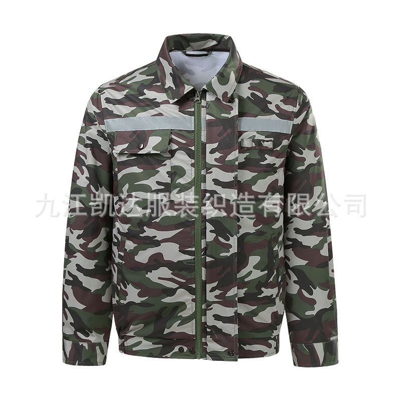 Ropa de aire acondicionado transfronterizo de doble cremallera con barra reflectante ventilador de refrigeración ropa de trabajo para hombres y mujeres soldadura eléctrica