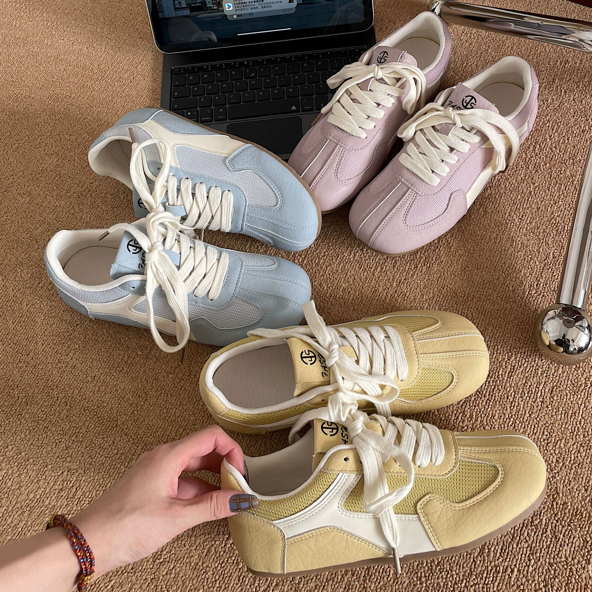 Jinli повседневная обувь женская весна и осень 2025 новый ретро дикий студент легкий арганд удобная плоская обувь