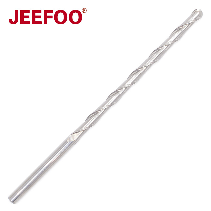 3.175*52双刃球头铣刀圆底螺旋木工雕刻刀实木家具数控雕刻机刀头