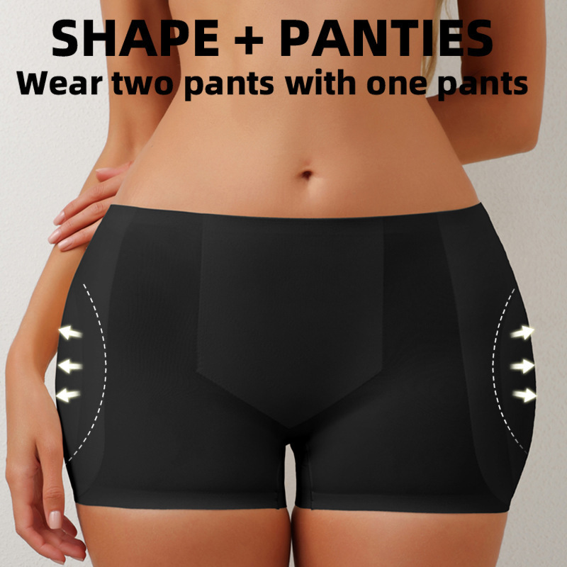 Foreign Trade Cross-Border Fake Butt Enhancement Hip Pants, Thin Invisible Wide Pad, Seamless Hip-Enhancing Butt-Lifting Breathable Women's Underwear Foreign Trade Cross-Border Fake Butt Enhancement Hip Pants, Thin Invisible Wide Pad, Seamless Hip-Enhancing Butt-Lifting Breathable Women's Underwear