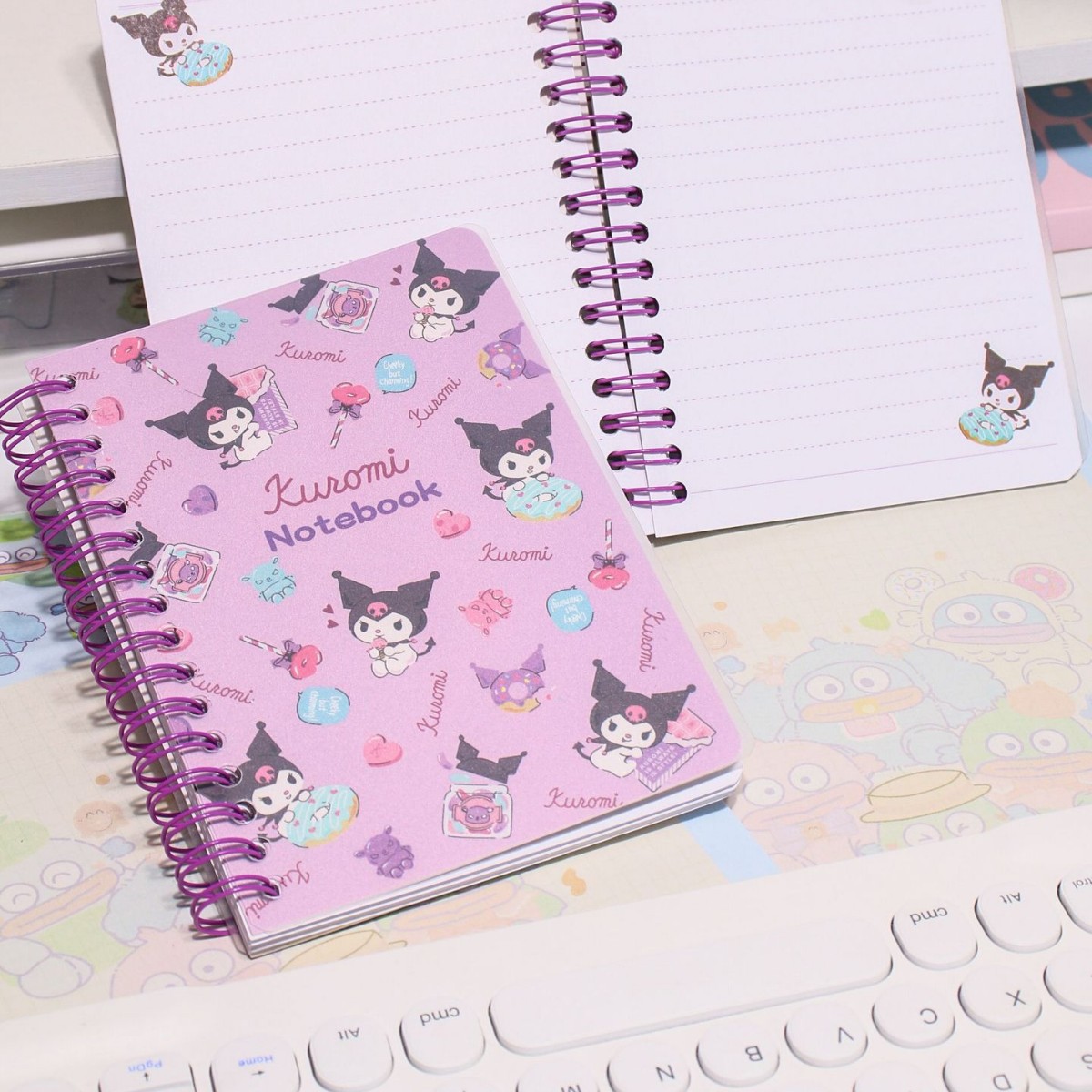 Cuaderno de estilo de anime A6 Libro de bobina Xiaoyugui Libro de diario Libro de páginas en color Estudiante de escuela primaria Chica linda