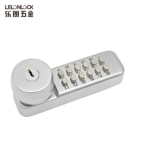 Password key dual-purpose waterproof courtyard mechanical door lock night lock function outdoor aluminum art door wrought iron door password lock