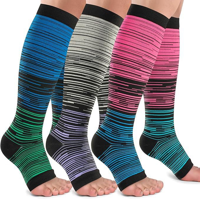 Calcetines de Compresión Largos de Nylon, Antideslizantes y Transpirables para Correr image 62
