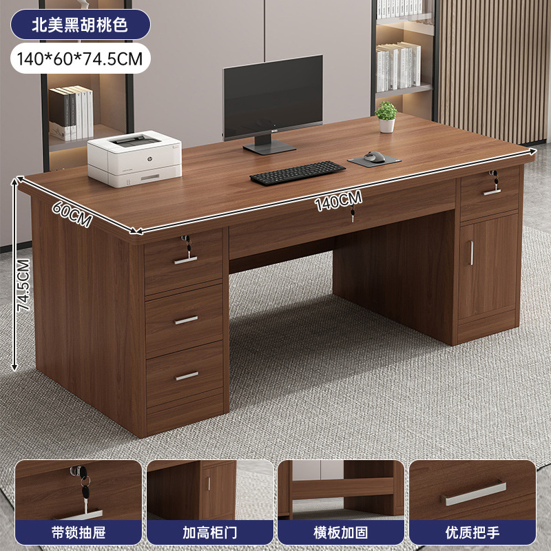 Mesa de oficina, mesa de jefe, mesa de oficina y silla, mesa de computadora para dos personas simple, mesa doméstica