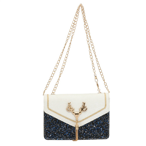 Fashion Handbags Women Bags  New Products Deer Tassel Small Square Bags Glitter Single Shoulder Crossbody Women Bags Foreign Trade Wholesale