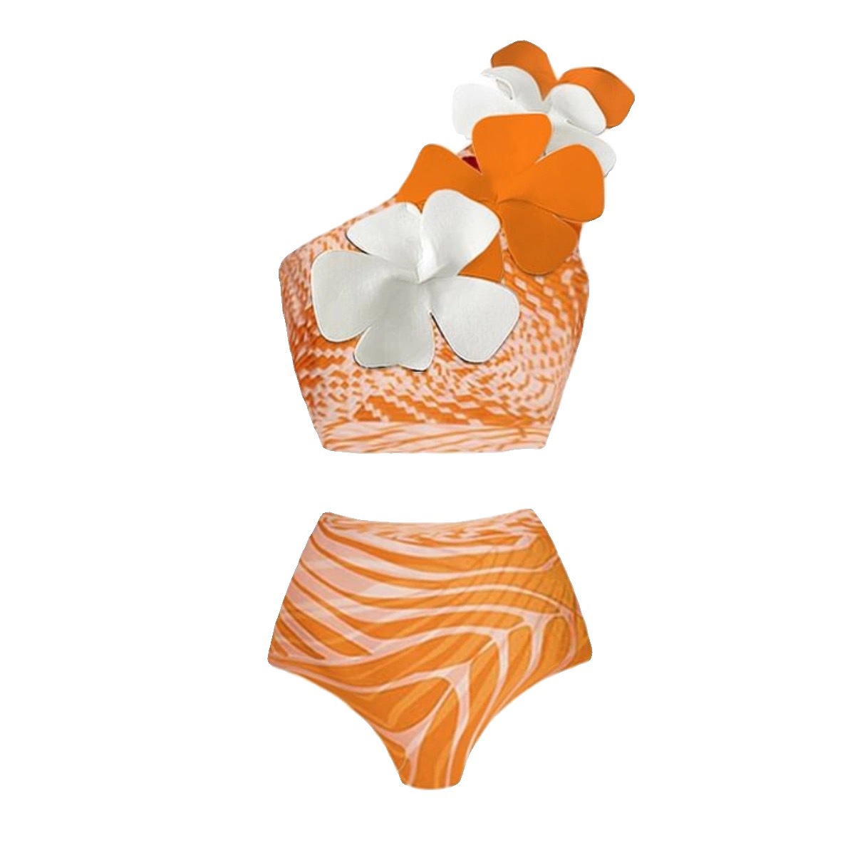 Mujeres Flor Juego De 2 Piezas Bikinis Traje De Baño display picture 2