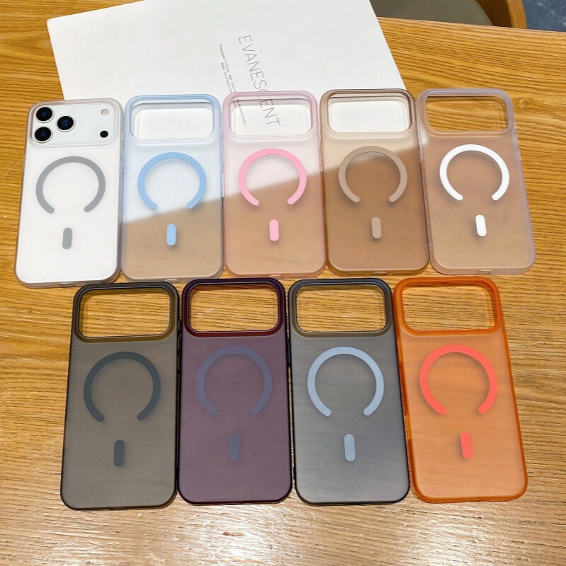 适用iPhone17promax冰雾磁吸手机壳磨砂苹果16高级感超薄15保护套|undefined