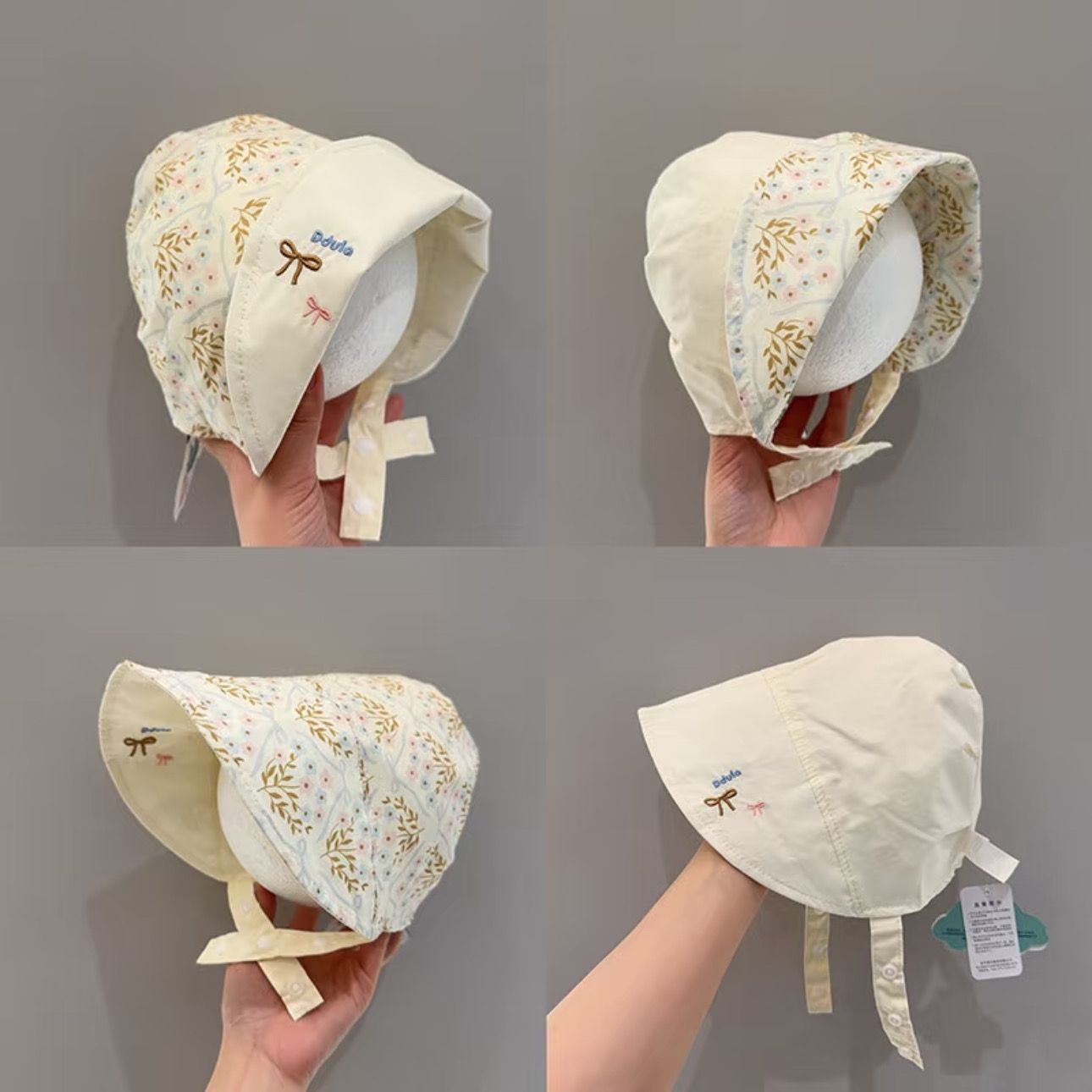 Sombreros para bebés de moda primavera y verano, sombreros de protección solar a prueba de viento, sombreros de protección de orejas para bebés coreanos para hombres y mujeres.