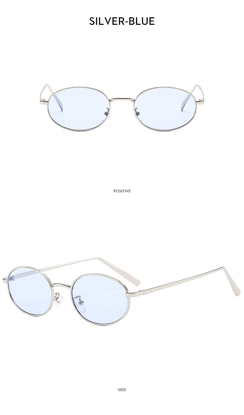 45g Weight Full Frame Glasses Structure Sunglasses Classification PC, UV400 Protection Lens Material Oval Frame Glasses Style Outdoor, Travel Occasion Solid Color Pattern Unisex Gender Streetwear Style Streetwear Solid Color PC UV400 Protection Oval Frame Full Frame Women's Sunglasses 16