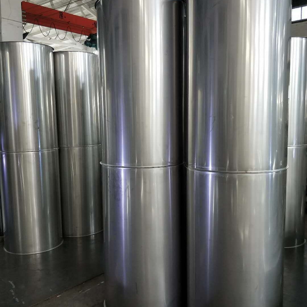 304不锈钢风管 通风管道 排烟薄壁管   三通 天方地圆 除尘管道