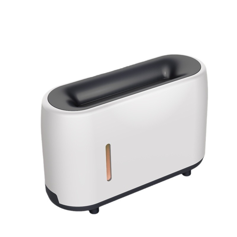 Colorido control remoto llama humidificador madera grano 3D simulación llama máquina de aromaterapia ultrasónico humidificador de aire aceite esencial