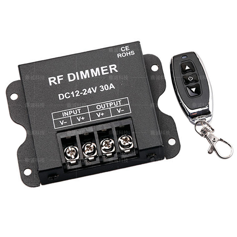 LED 単色ライトストリップ調光器 3 キー RF ハイパワーワイヤレスリモコン調光器調光スイッチ 12v 30a|undefined