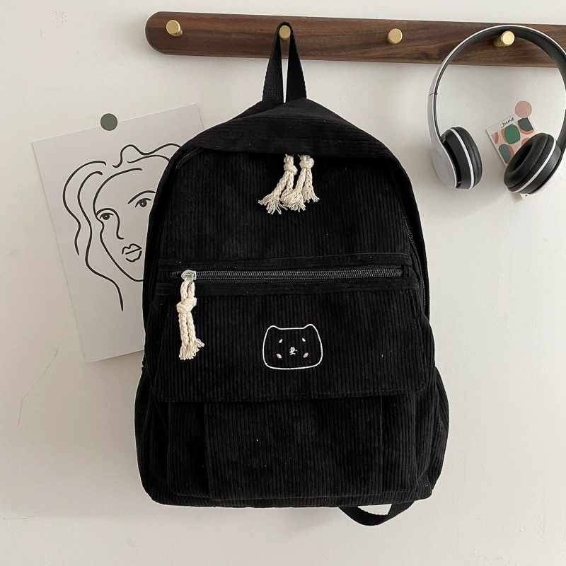 2 Summer cute capacious universal backpack, school bag, simple and elegant design, for students
