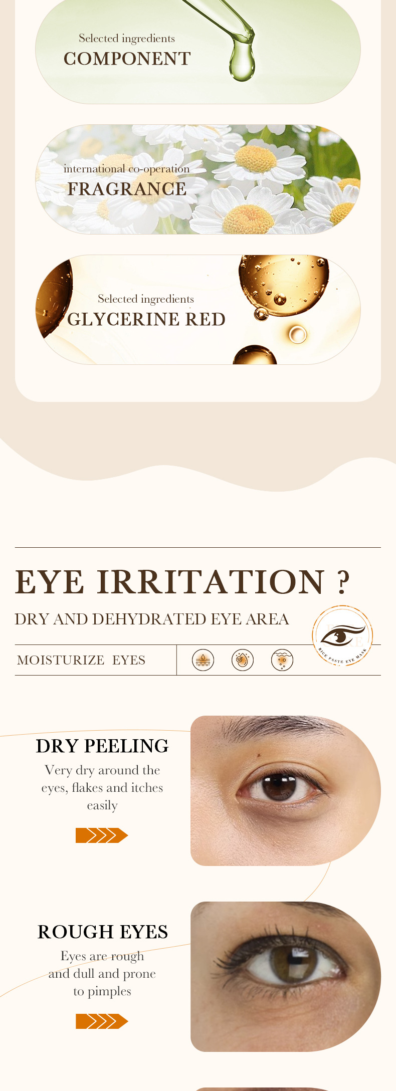 Rice Raw Pulp Eye Mask Moisturising Skin Brightening Treatment_voghion.com