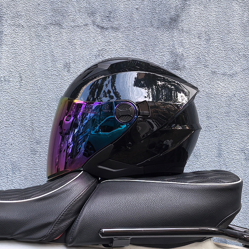 Negro brillante con chapado en color