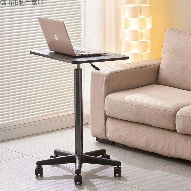 Mobile Adjustable Table with Wheels, Small Bedside Standing Laptop Table, Live Streaming Workstation, Desk, Podium