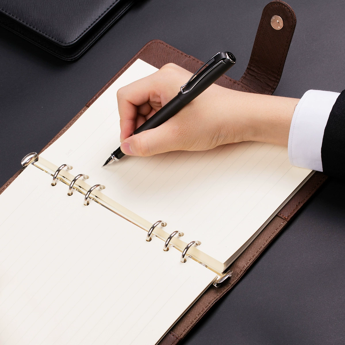 Stationery, polyurethane notebook, laptop, tear-off sheet, business version