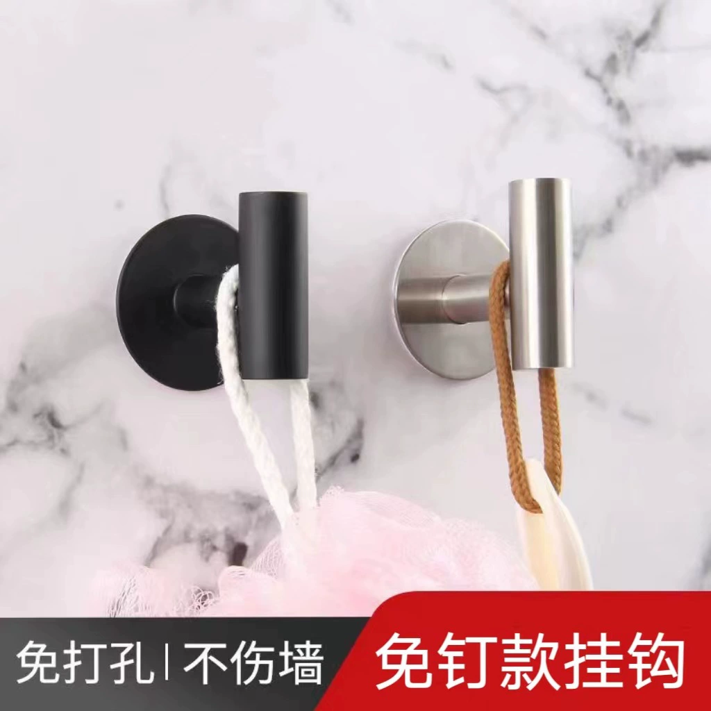 Крючок для одежды из нержавеющей стали 304, настенный крючок для ванной без сверления, крючок для ванной без гвоздей.