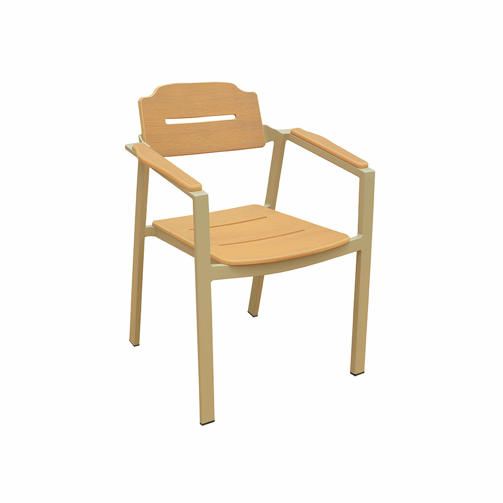 Orión madera plástica 2 sillas