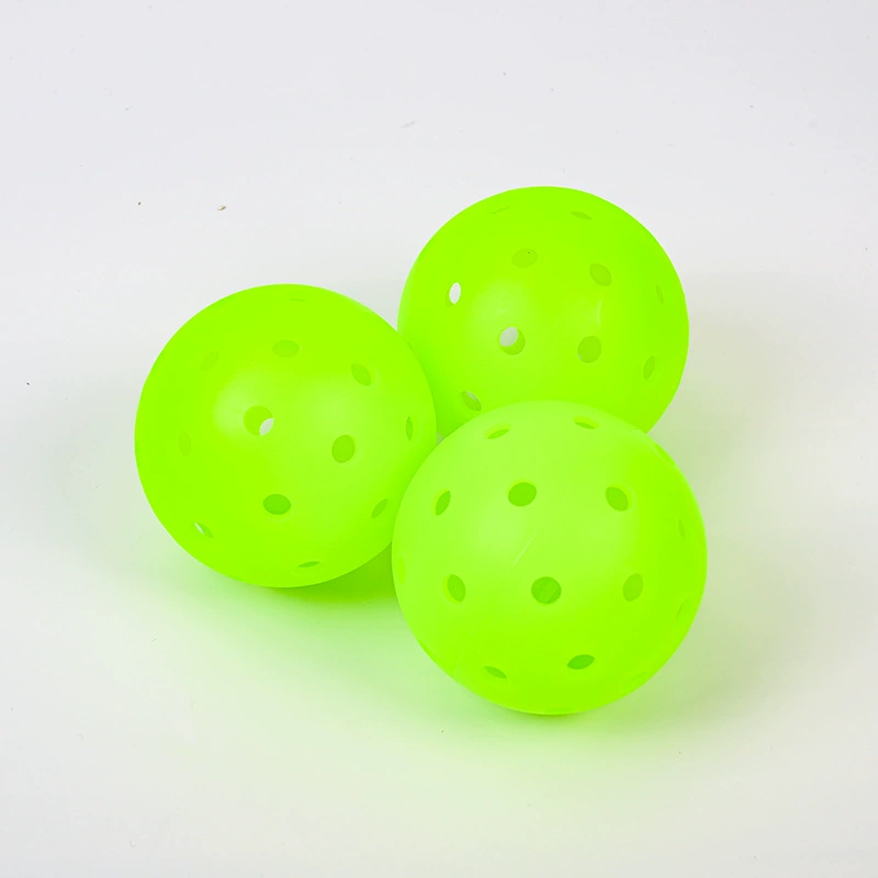 Новая дырка мяч 40 дырок соревнование pickleball 74мм инжекционное формование интегрированный pickleball не трескается сопротивление ТПЭ