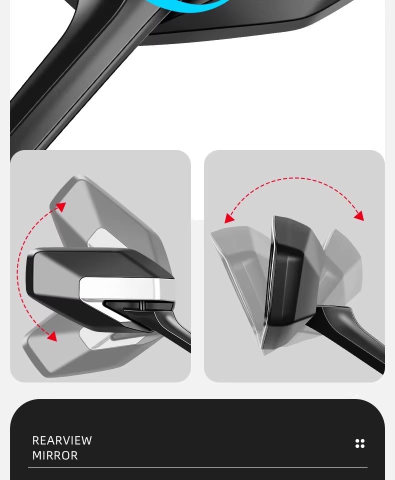 German Electric Vehicle Rearview Mirror 2026 New Model Electric Vehicle Reflector Suitable for Bird and Aima Universal Rearview Mirror