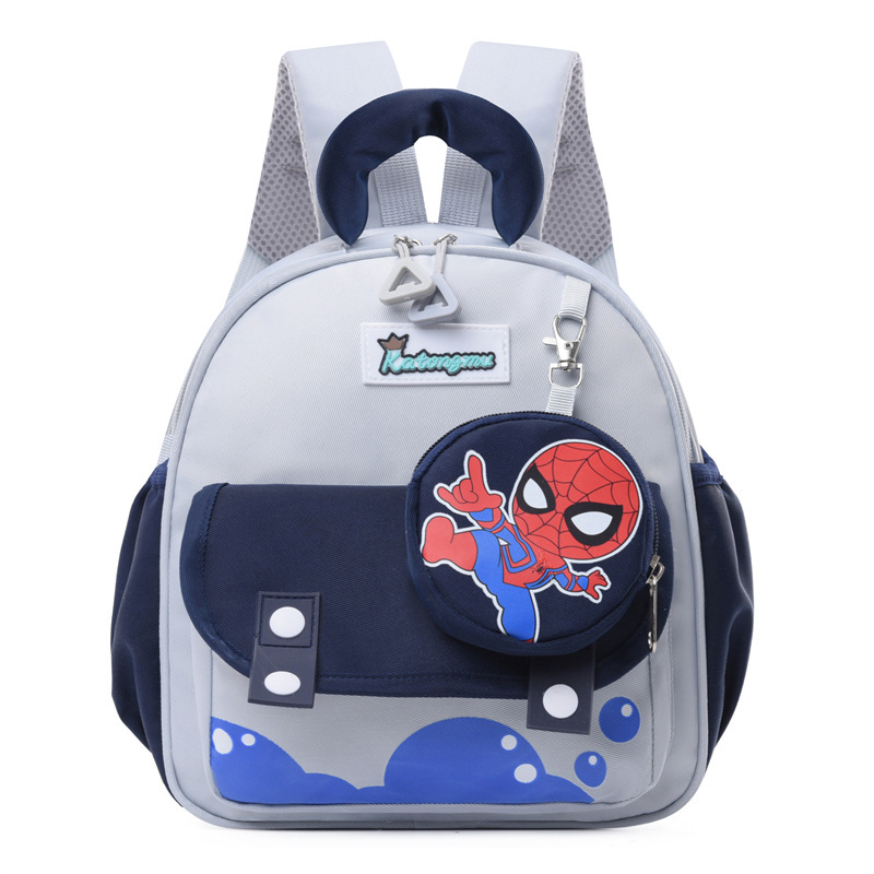 Bolsas infantiles de jardín de infantes lindas bolsas escolares para bebés viajar bolsas de bocadillos empalmadas contra la marea de color con mochila infantil nueva