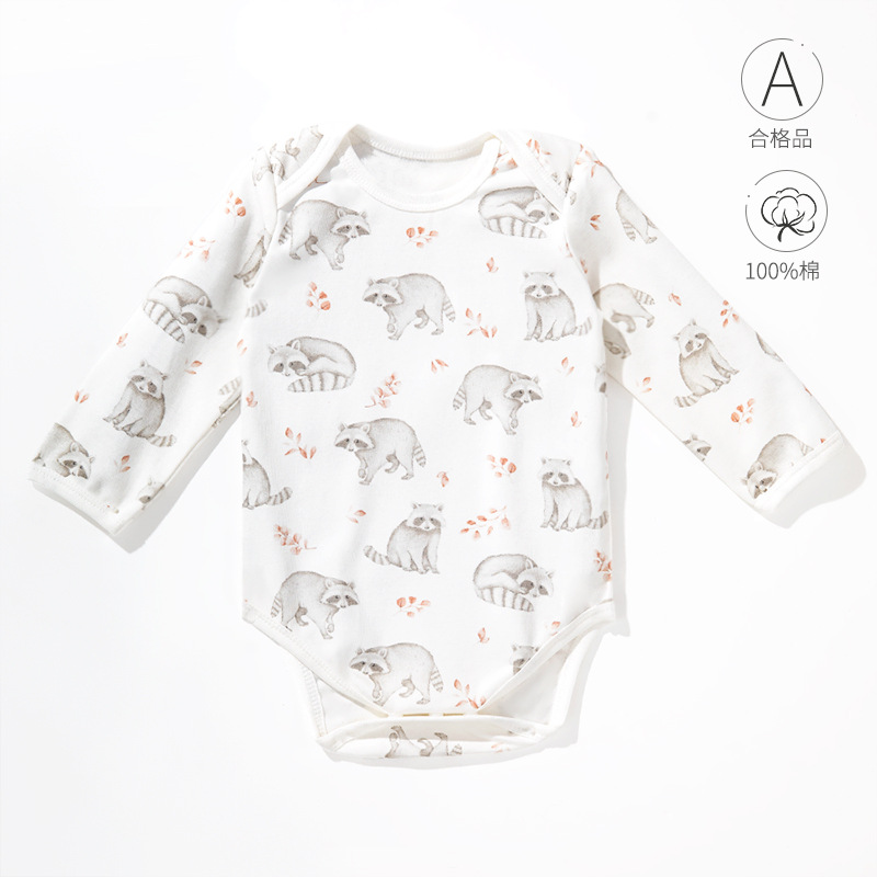 Vaina de algodón puro bebé clase un jersey de manga larga bebé tocando fondo interior mono transfronterizo al por mayor de una sola pieza de entrega