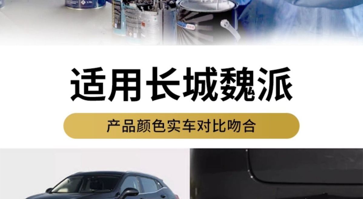 Great Wall Wey Touch-Up Paint Pen Vv5 Vv6 Vv7 Crystal Black Car Paint Repair Magic Spray Paint Snow White