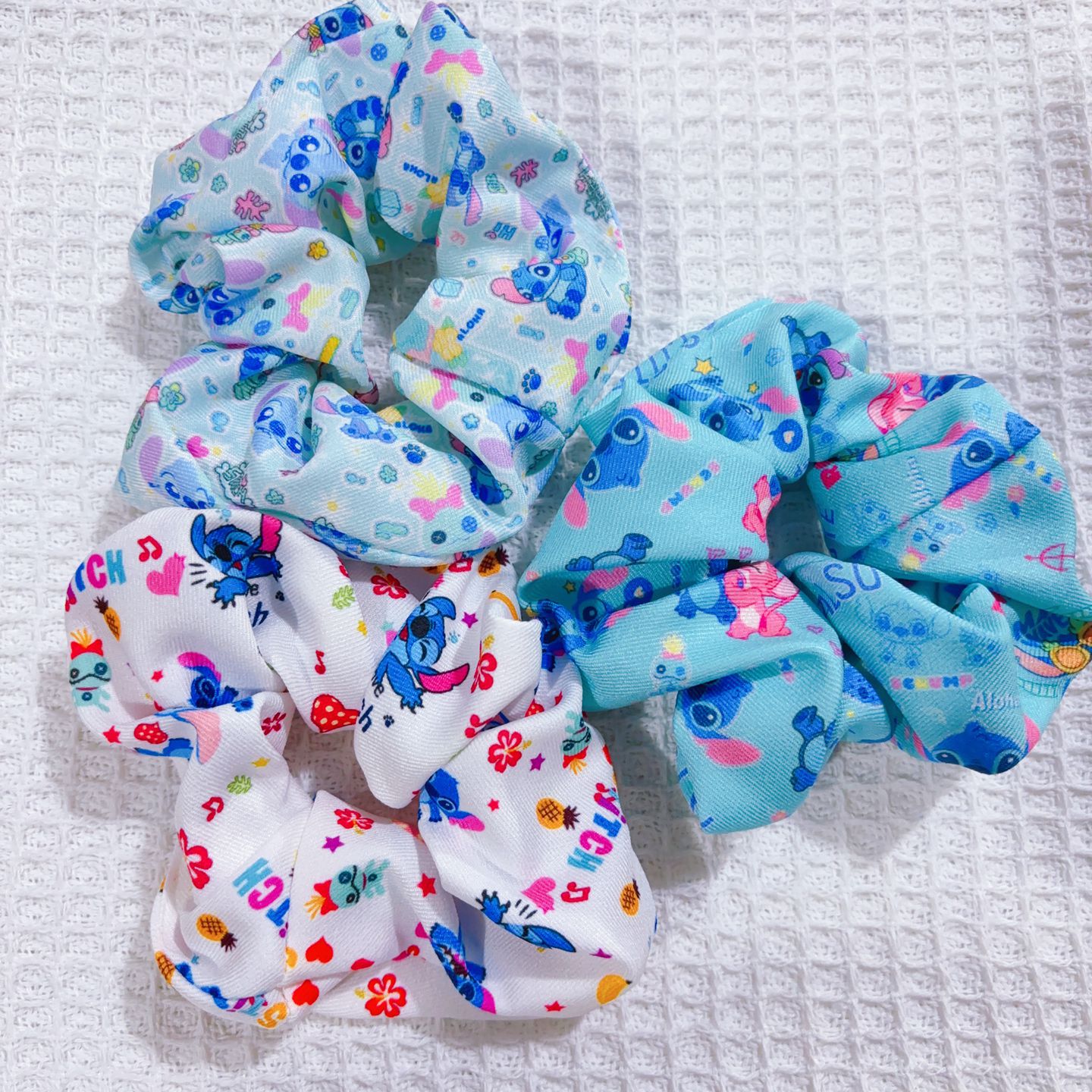 Dibujos animados de lazo para el cabello grueso lindo Rab Bu Stitch accesorios para el cabello de niña bola lazo para el cabello gomas elásticas círculo para el cabello accesorios para el cabello