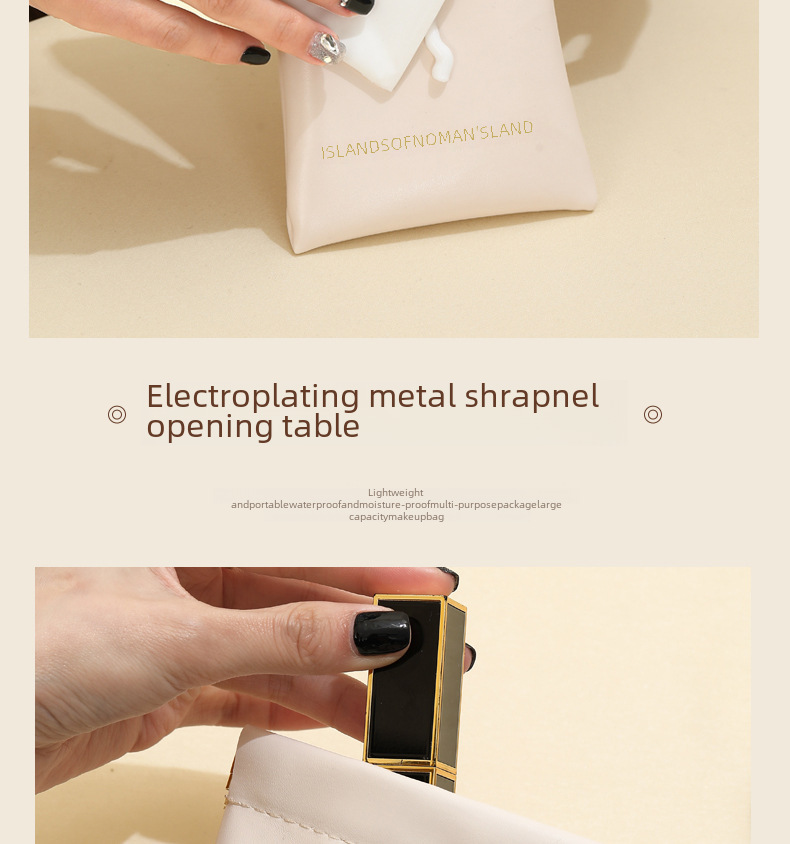 Nouveau sac de rangement en PU pour éclats d'obus, mini porte-monnaie pour femme, portefeuille pour femme, sac à cartes, sac de grande qualité, sac à cosmétiques_voghion.com