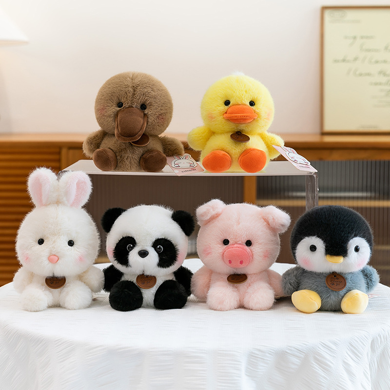 Muñeco de Peluche Animado de Peluche Corto para Decoración de Escritorio y Regalo