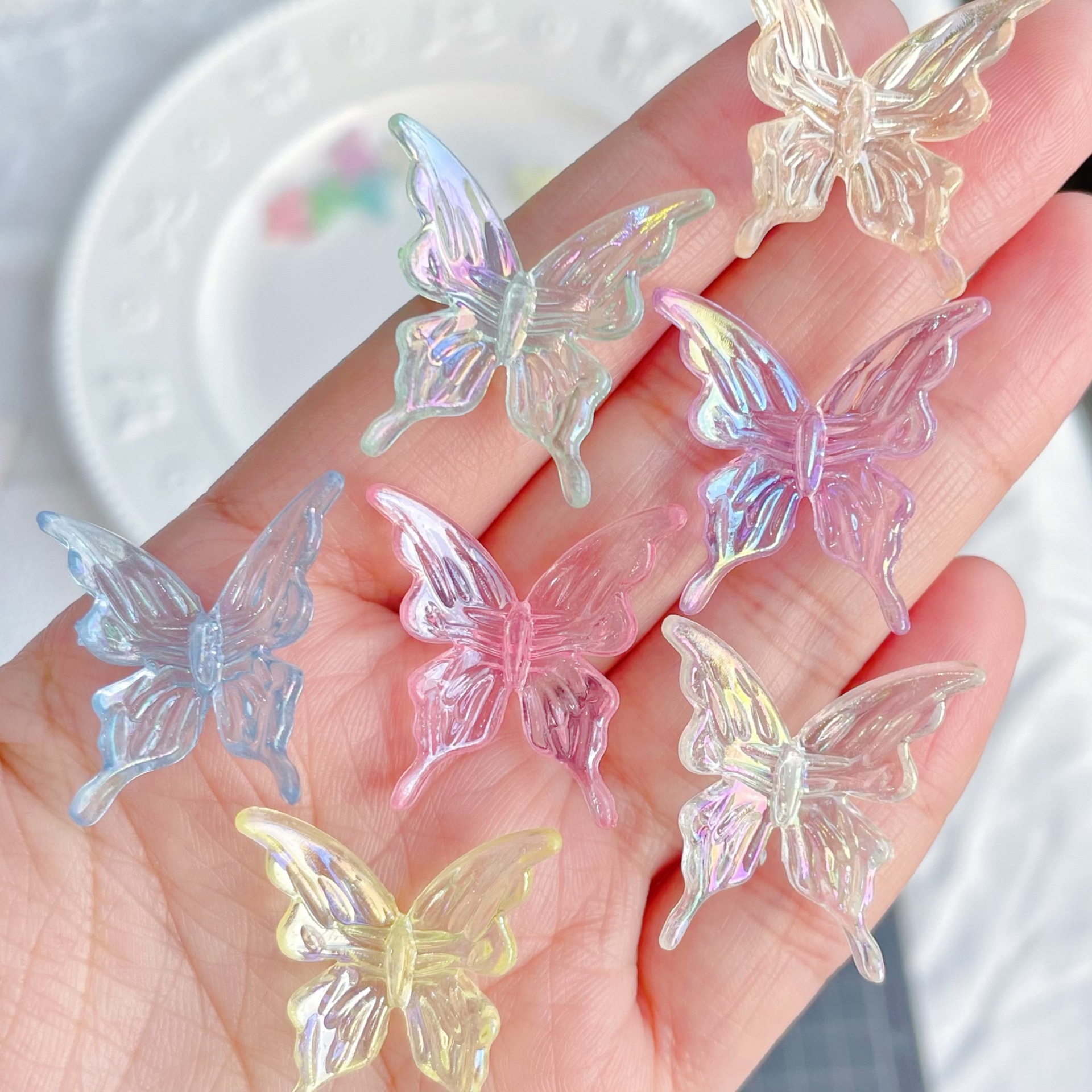 Transparent cream creative mobile phone