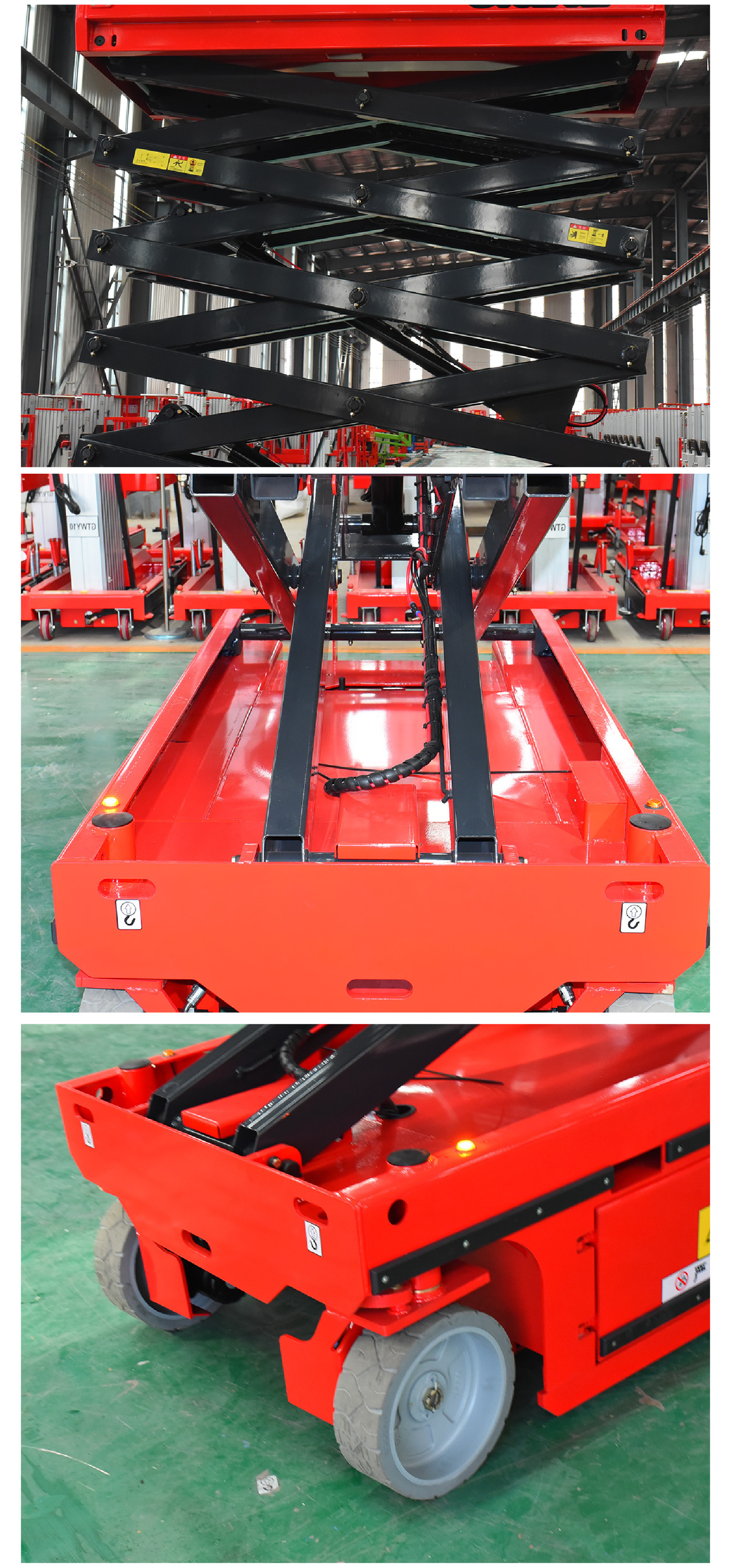 Lifting platform mobile scissors aerial work lifting truck electro-hydraulic small climbing vehicle fully self-propelled lift