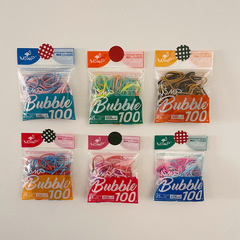 100條裝 糖果色一次性皮筋基礎高彈力發繩彩色發圈頭繩少女髮飾品