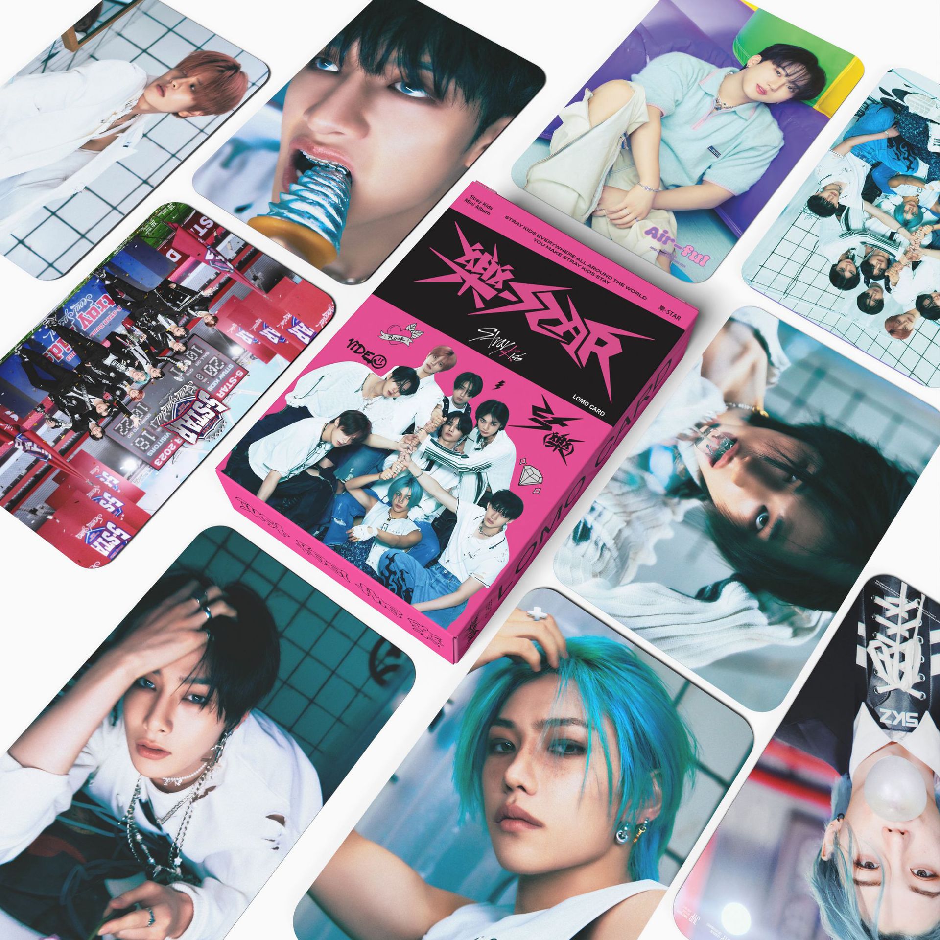 55 piezas de SrayKids periférico lomo tarjeta nuevo álbum <Le-STAR> Huang Xuanchen Colección colección tarjeta pequeña