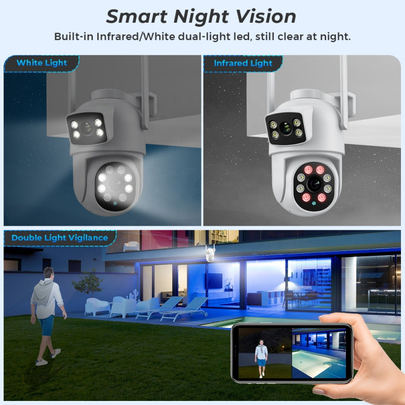 IP camera 4k/2k full color intelligent WIFI home security CCTV camera high definition night vision network 4