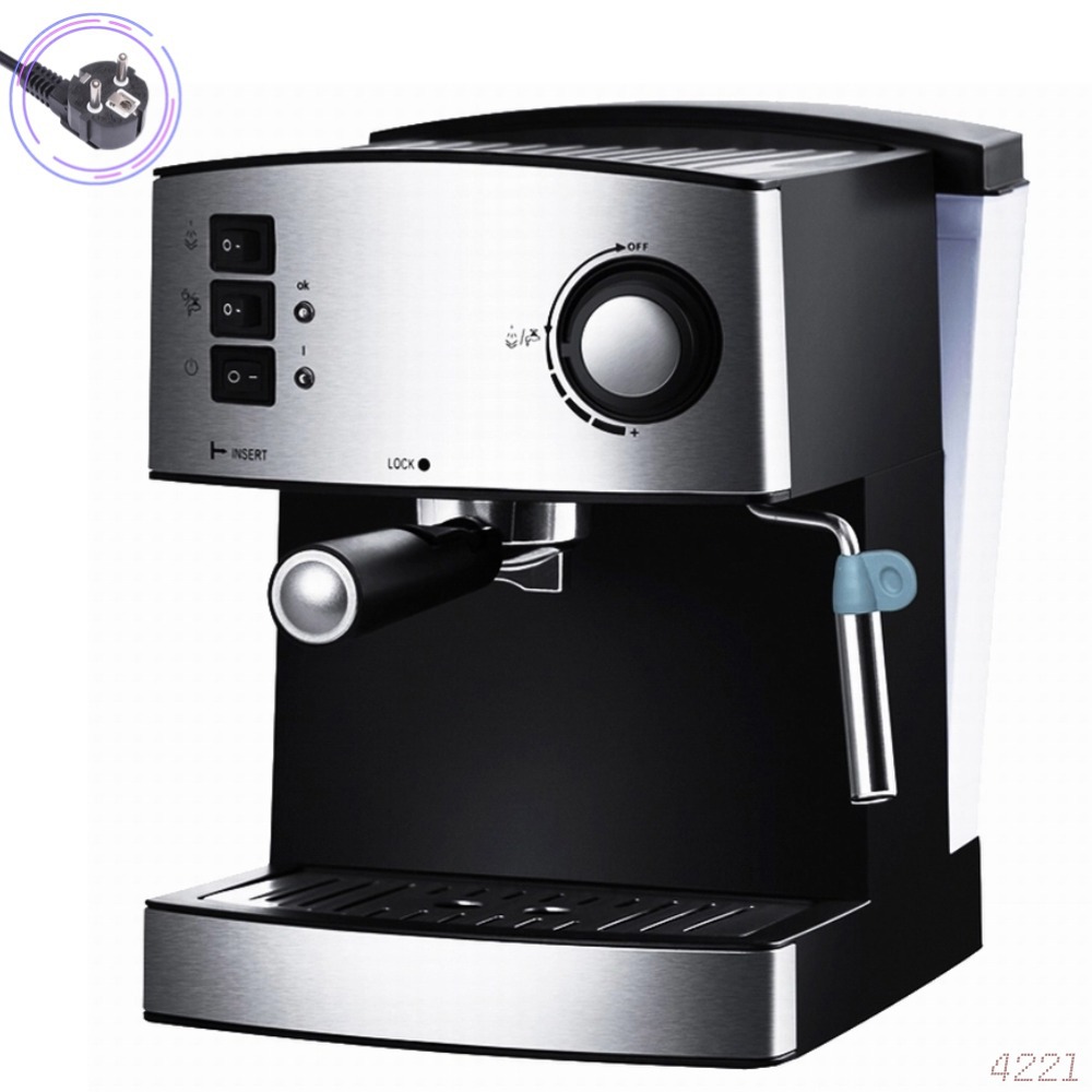 850W transfronterizo enchufe europeo vapor burbuja extracción de grasa bomba de presión cafetera eléctrica cafetera italiana