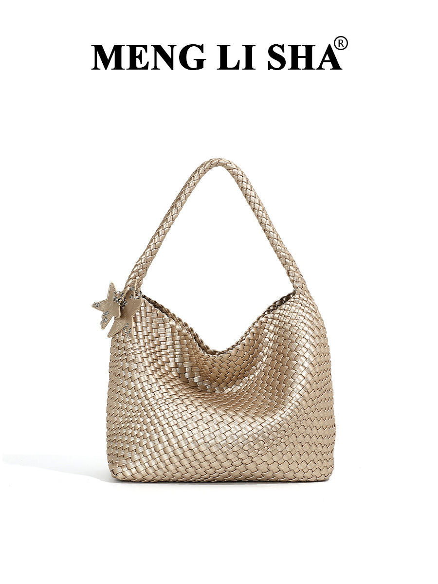 Small capacious handheld one-shoulder bag