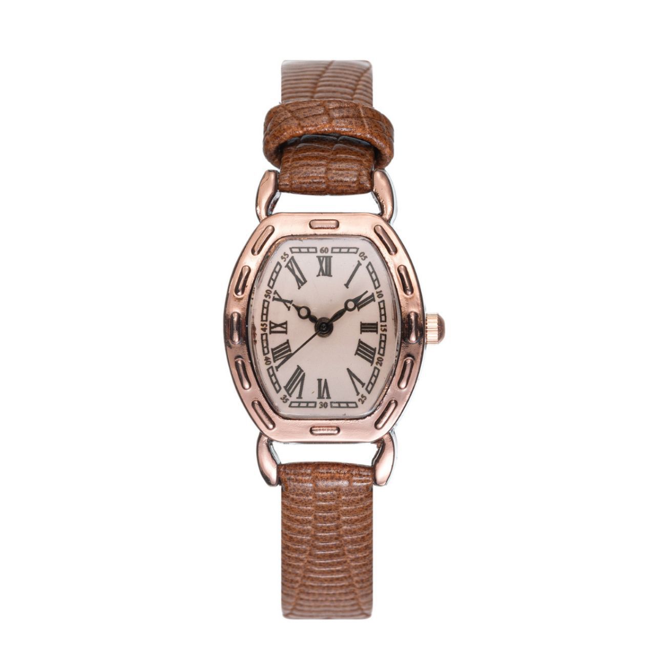 Reloj de barril de vino Reloj de barril pequeño retro Cinturón de mujer Temperamento Reloj cuadrado pequeño Movimiento de cuarzo Reloj de mujer al por mayor