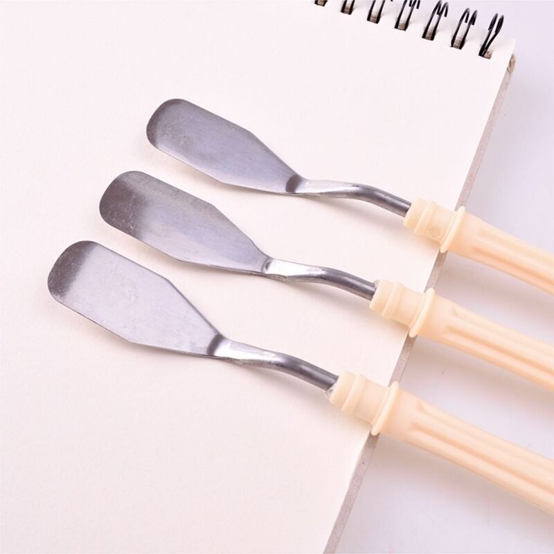Paint scraper art palette knife flat head small scraper professional oil painting stick stainless steel scraper
