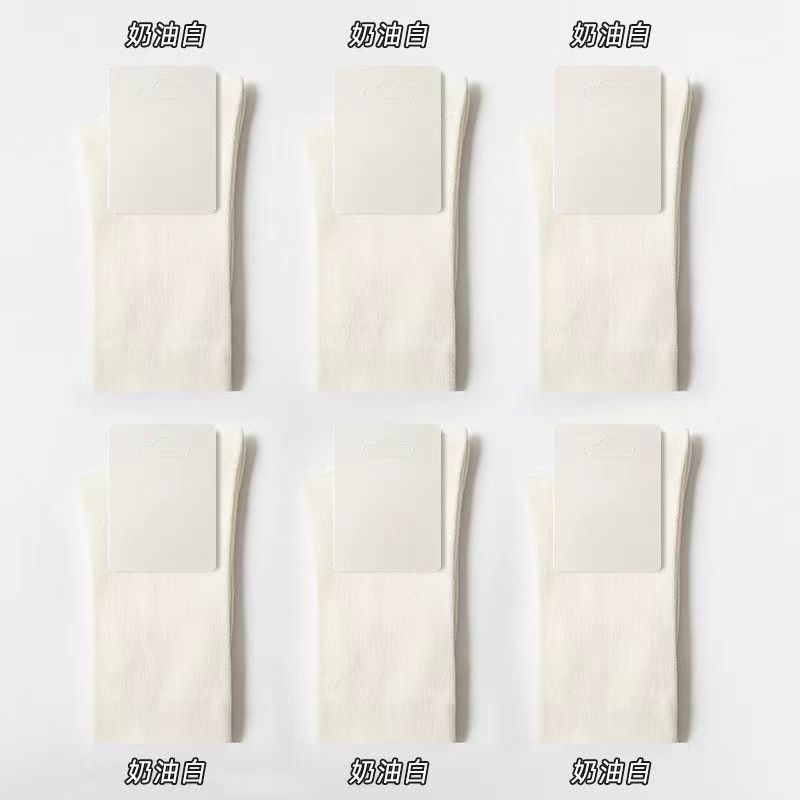 黒と白のファッションの靴下の女子学生のストッキングの綿の靴下は春と秋の季節の女子学生の靴下の諸及び靴下業の女性の靴下の秋を卸売りします。|undefined