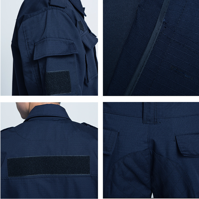 New Navy Blue Mesh Summer Security Training Uniform Security Uniform Men's Spring, Autumn and Winter Thick Security Uniform Property Work Uniform