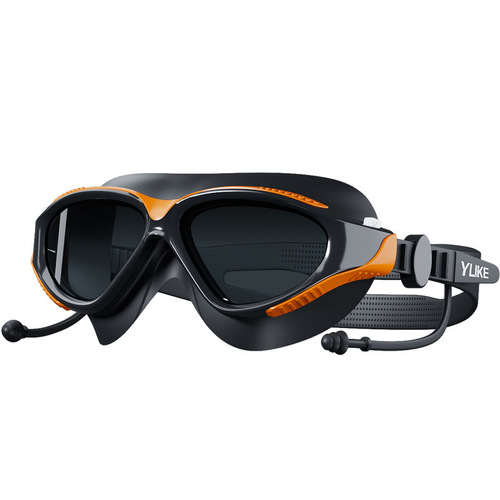 Yuke adult swimming goggles waterproof and anti-fog high-definition professional men's and women's large-frame swimming goggles diving goggles wholesale