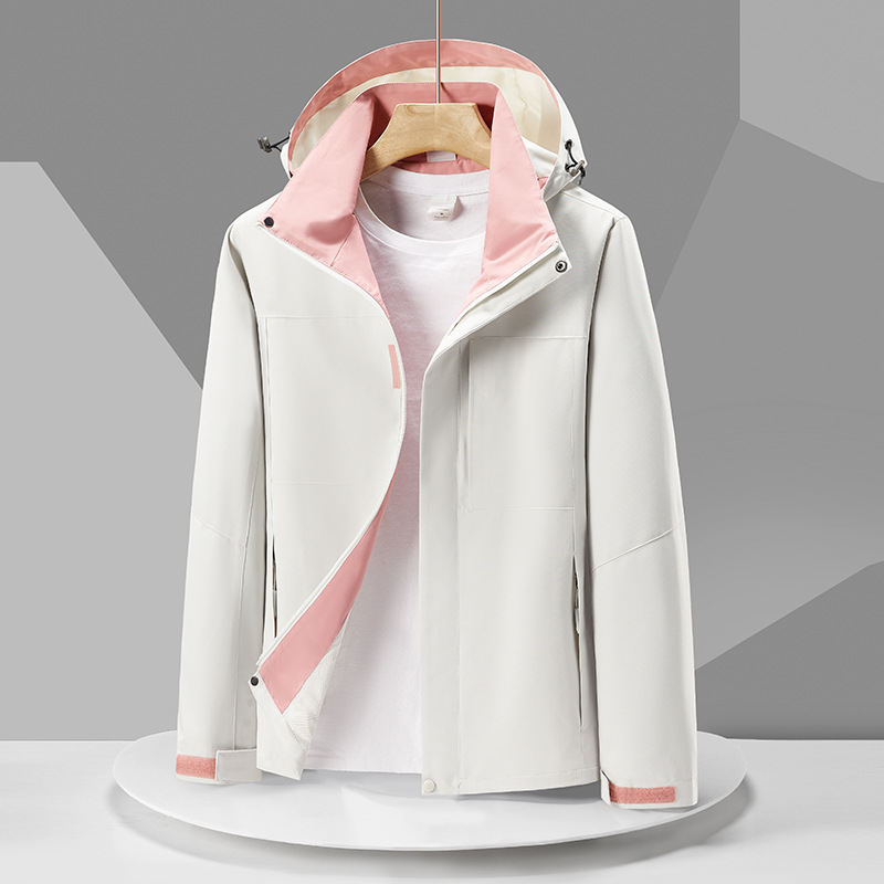 New autumn and winter jackets for women, windproof and water-repellent sports windbreakers, men's hiking and mountaineering casual jackets, group purchase and customization