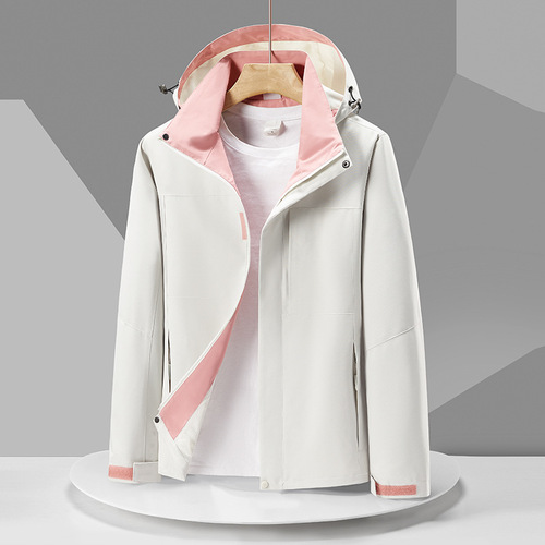 New autumn and winter jackets for women, windproof and water-repellent sports windbreakers, men's hiking and mountaineering casual jackets, group purchase and customization